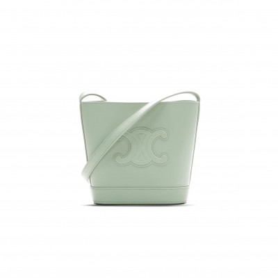 CELINE MINI BUCKET BAG IN CUIR TRIOMPHE SMOOTH COWHIDE 1004333DU3.05LV (19.5*16*7cm)